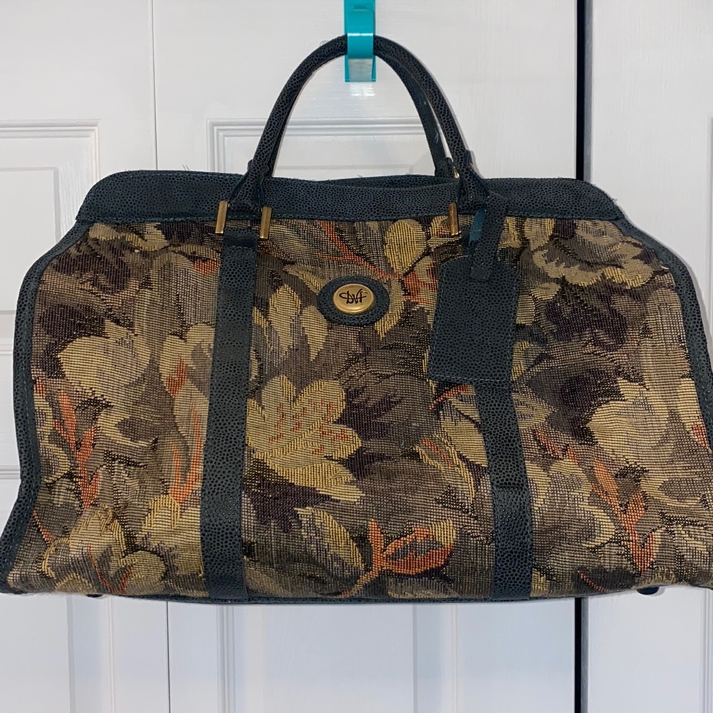 Diane Von Furstenberg Floral Tapestry Mini Bag - Black and Brown